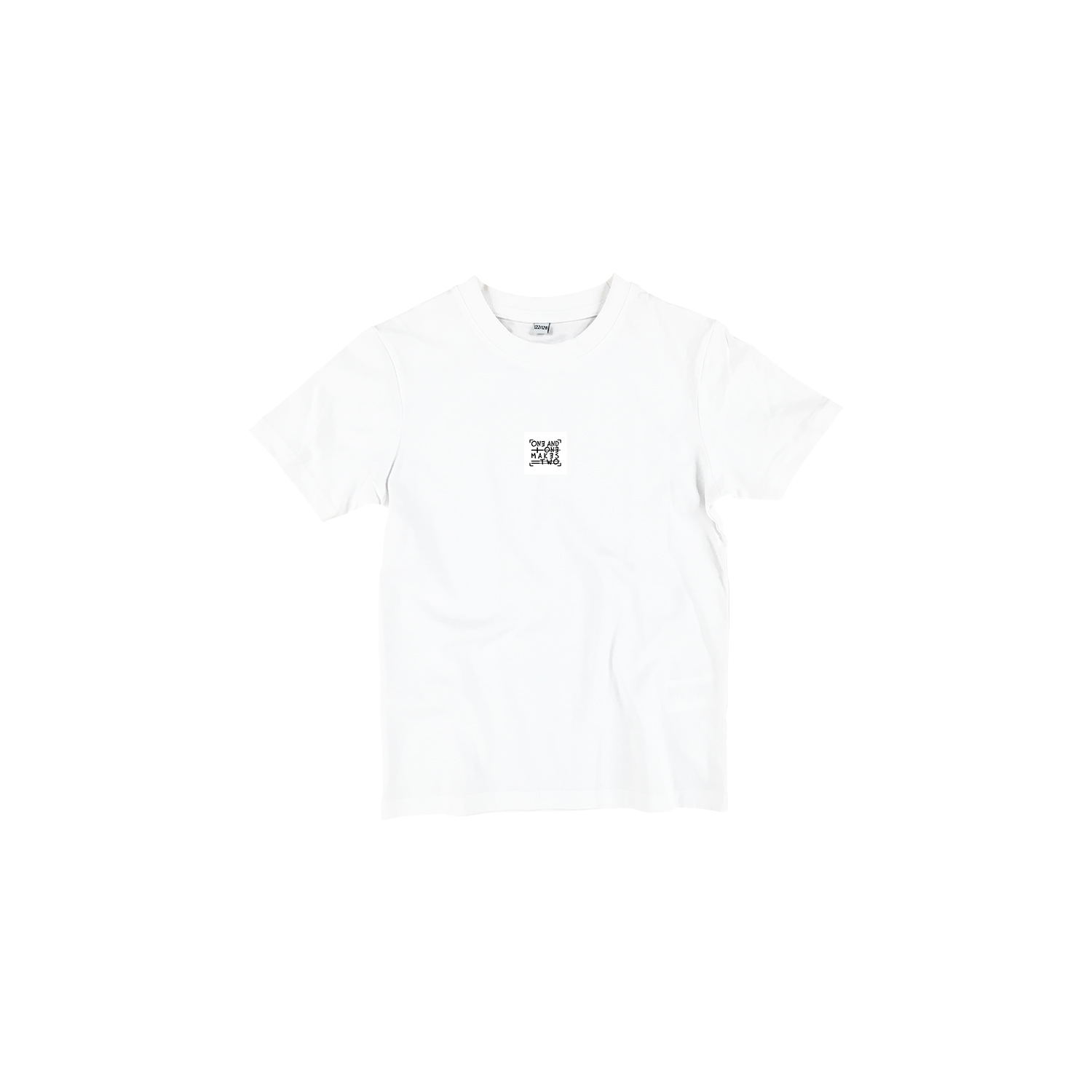 Kids T-shirt - wit - voor - WHITE by ONE AND ONE MAKES TWO - ONE AND ONE MAKES TWO