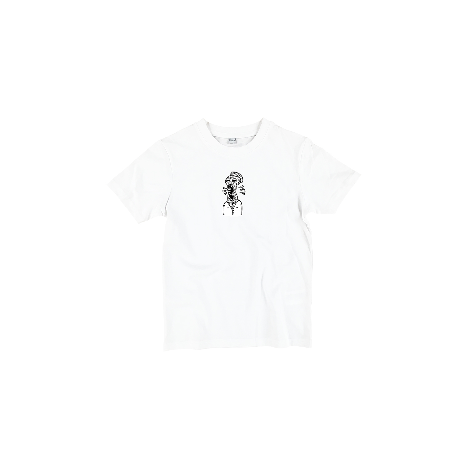 Kids T-shirt - wit - voor - YOURLOOKSDONOTDEFINEME by Wesly van de Rijdt wit - ONE AND ONE MAKES TWO