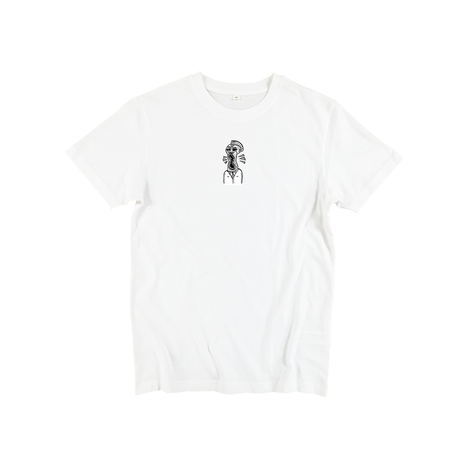 T-shirt - wit - voor - YOURLOOKSDONOTDEFINEME by Wesly van de Rijdt wit - ONE AND ONE MAKES TWO kopiëren