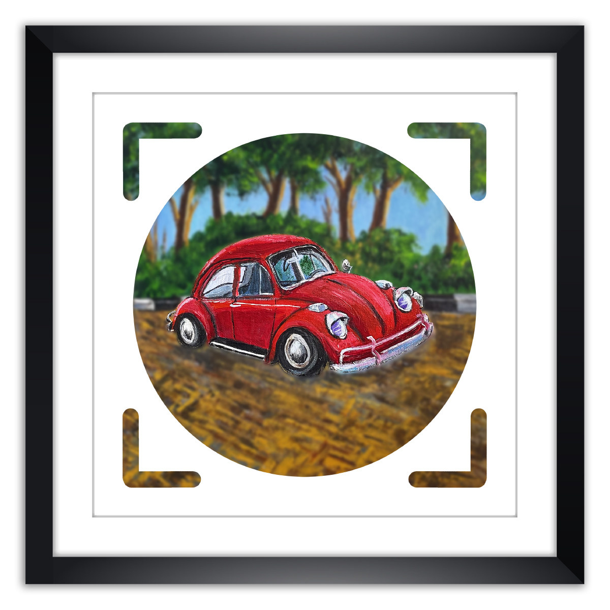 Limited prints - MY DREAM CAR by Ad framed - ONE AND ONE MAKES TWO